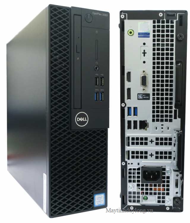 Dell Optiplex 3060 SFF/ Core i3 8100t x 4 l&otilde;i, Dram4 8G, ổ NVME 256G + HDD 500G