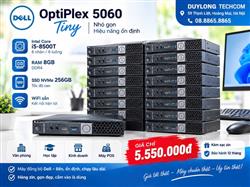 Dell OptiPlex 5060 Tiny, Core i5-8400T, RAM 8GB, Ổ nvme 256GB, WiFi, Sạc Zin